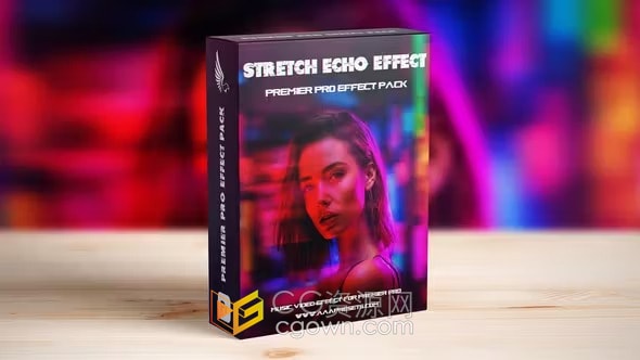 16种动态过渡独特的拉伸回声效果音乐视频转场元素-PR模板