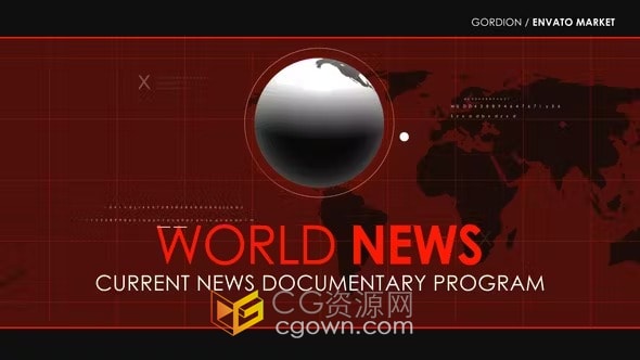 突发新闻介绍体育广播新闻片头-PR模板免费下载