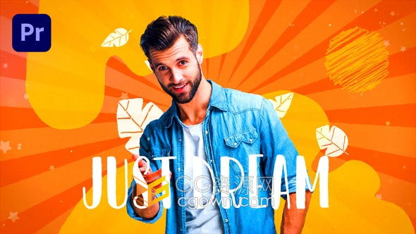 AE/PR模板-液体动态图形视频博客品牌时尚宣传片头青年活动介绍