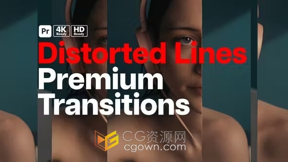 高级过渡扭曲镜子径向镜头擦除特效转场-PR模板