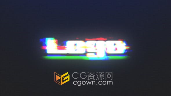 PR模板-快速RGB故障 标志LOGO视频片头动画制作