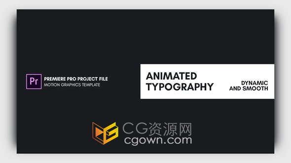 Premiere Mogrt 20 Title Animations视频字幕文字标题动画模板