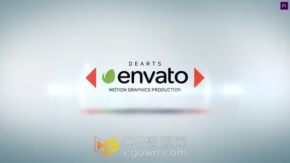 PR模板-现代经典收缩折叠动画标志企业LOGO网址展示片头