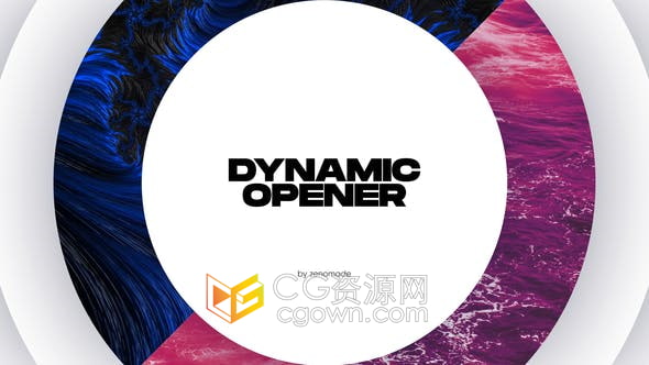 PR模板-动态元素快速介绍现代文本标题动画效果视频片头