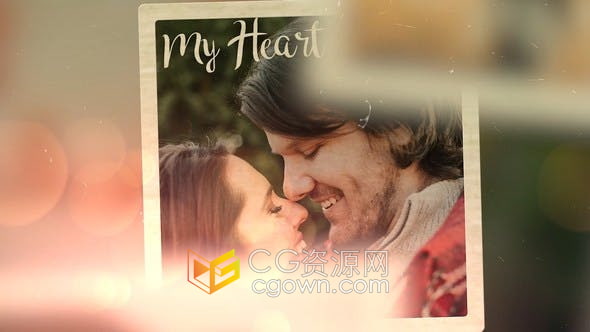 PR模板-美丽时刻照片幻灯片唯美婚礼视频相册动画制作