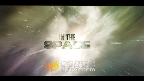 PR模板-太空星云天文学宣传标题动画开场视频In The Space Intro