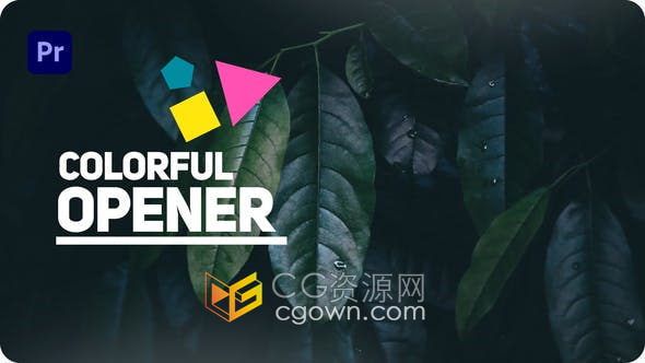 Premiere模板-	干净优雅动态介绍幻灯片现代企业夏天旅行宣传视频