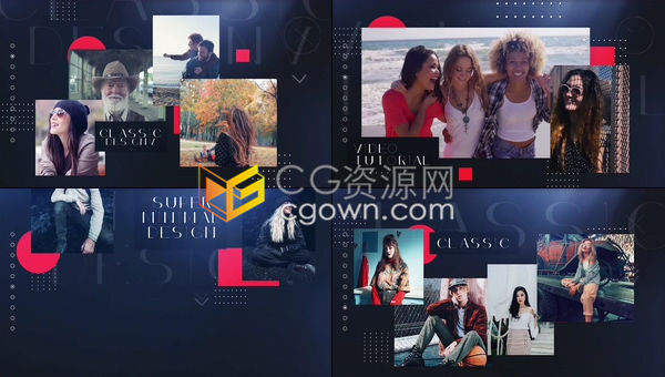 现代流行都市风魅力时装周模特展示宣传相册-PR模板下载