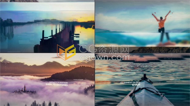 PR预设与AE模板下载优雅企业介绍视差幻灯片图文动画宣传视频效果制作