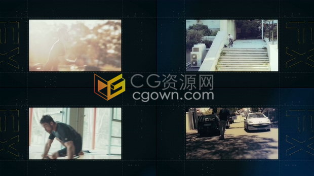 PR/AE模板下载体育介绍锻炼跑酷健身公司推广时尚动感电视广告视频制作