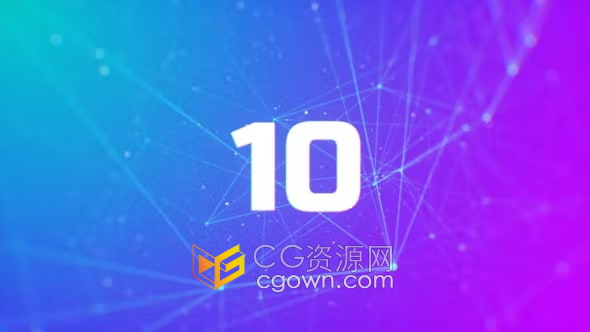 PR开场视频片头模板倒数10秒动画倒计时LOGO效果