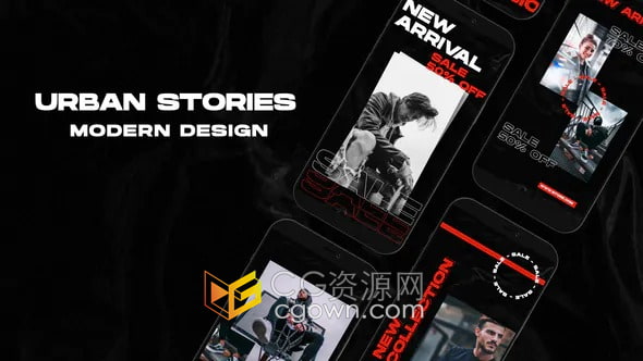 PR模板-社交媒体在线商店产品广告宣传介绍短视频6组