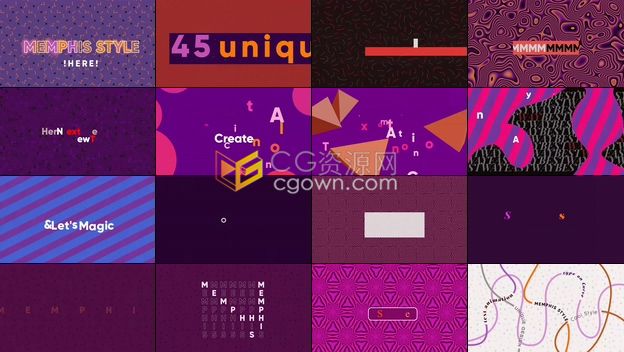 多种动态背景创意演示文字标题动画排版PR预设MOGRT文件-PR模板下载