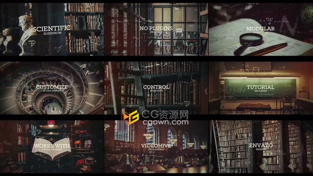 电影纪录片优雅历史数学物理科学大学介绍科技风格宣传片视频-AE模板下载