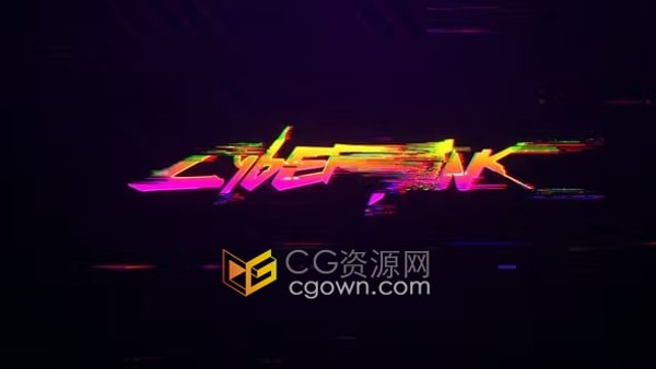 赛博朋克LOGO故障动画视频片头PR模板免费下载