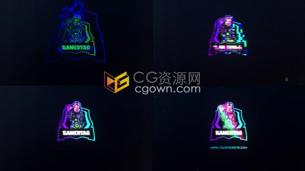 PR制作故障效果LOGO标志动画带视频使用教程