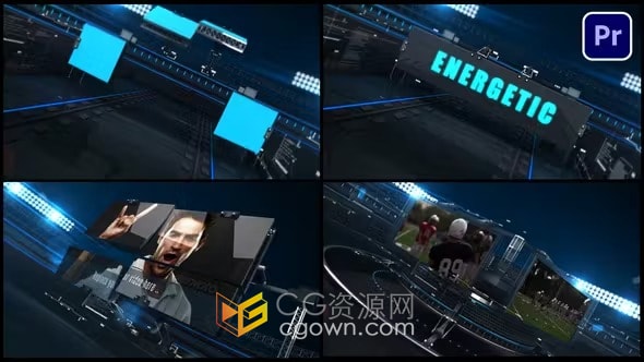 娱乐节目片头体育项目活动介绍包装开场-PR模板