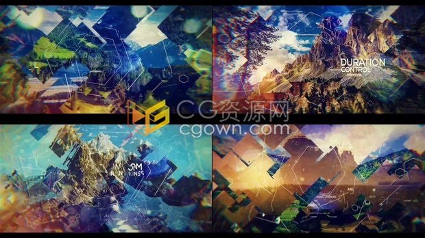 Premiere模板科技感视觉线条元素动画宣传视频鼓舞人心介绍动画-PR模板下载