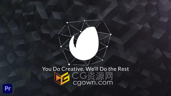 Premiere模板-3D抽象背景动画LOGO视频片头效果制作