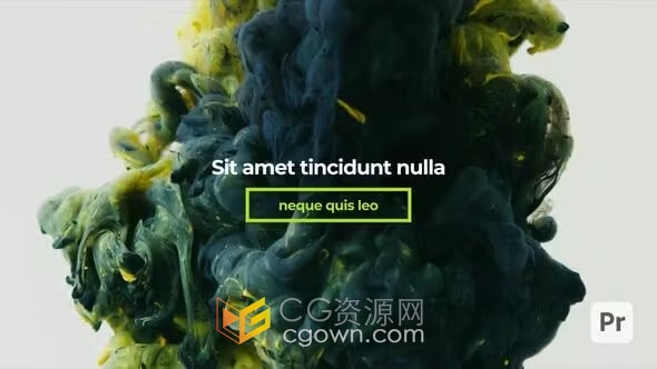 Typo动画标题错字排版社交媒体宣传文本-PR模板