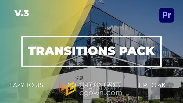 第三套16种图形方块滑动视频转场过渡效果-PR模板免费下载