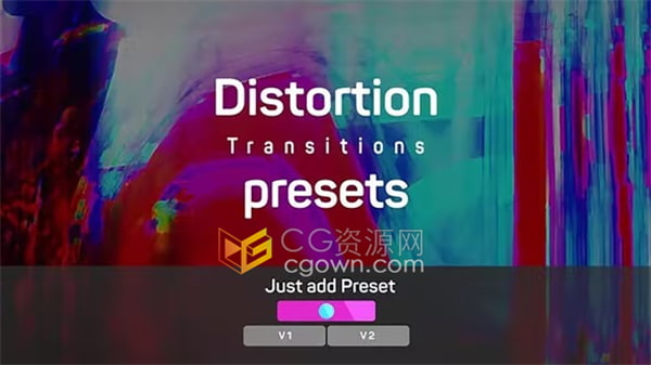 PR转场模板免费下载-硬核扭曲极端失真过渡预设