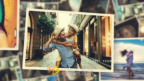 简单温柔照片幻灯片现代多用途视频相册-PR模板