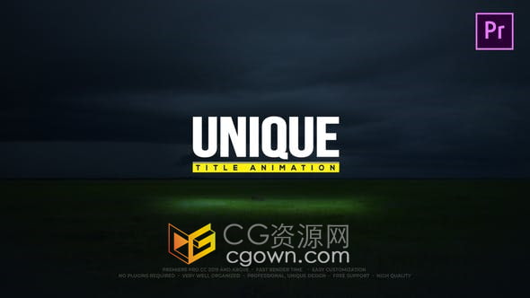 Premiere模板-24组视频字幕文字标题动画4K分辨率