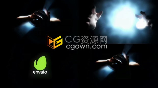 PR模板下载魔术手光效高科技效果演绎LOGO宣传视频片头动画制作