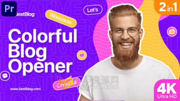 PR模板-广告博客品牌商业企业创意设计数字介绍时尚视频片头