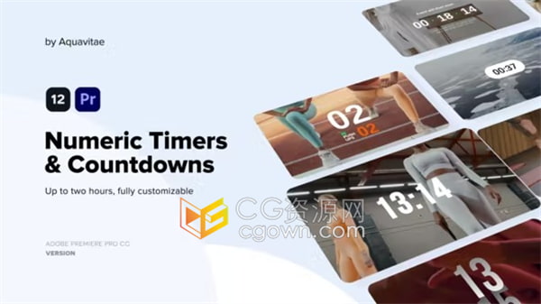 PR倒数模板-12个设计精美的数字计数器/倒计时