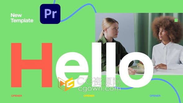 PR模板-明亮活泼充满干净色彩欢乐生活设计包装视频片头