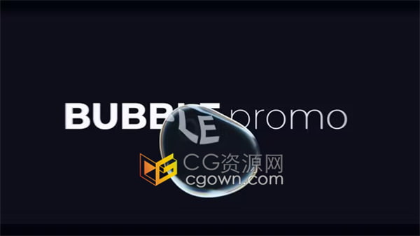PR模板-快速节奏感技术元素泡泡粉碎动画效果时尚活动产品宣传片头