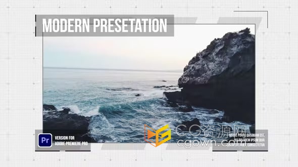 PR模板-HUD元素背景现代科技感3D深度视差效果技术幻灯片