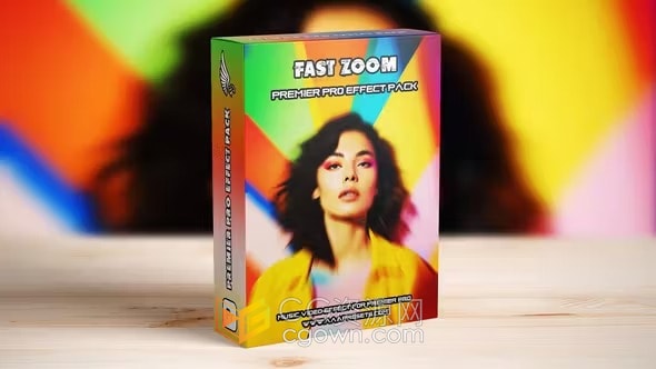 免费下载PR转场模板-独特的快速缩放过渡效果