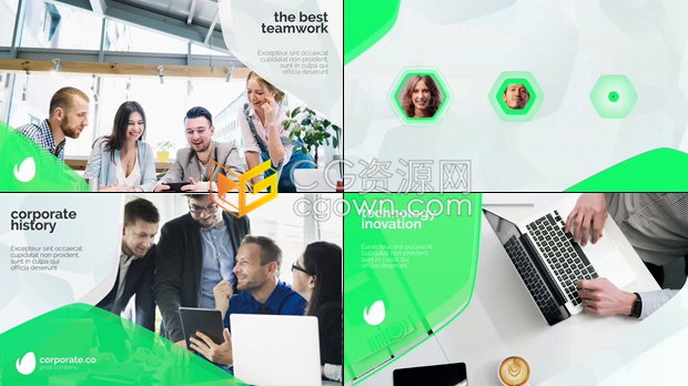 PR模板制作企业时间表幻灯片公司简介视频业务演示活动合作推广宣传片