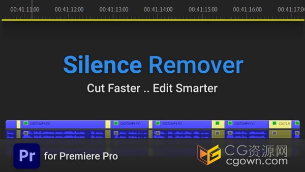 Silence Remover v1.2 PR脚本自动消除分离视频静音间隙剪辑神器插件