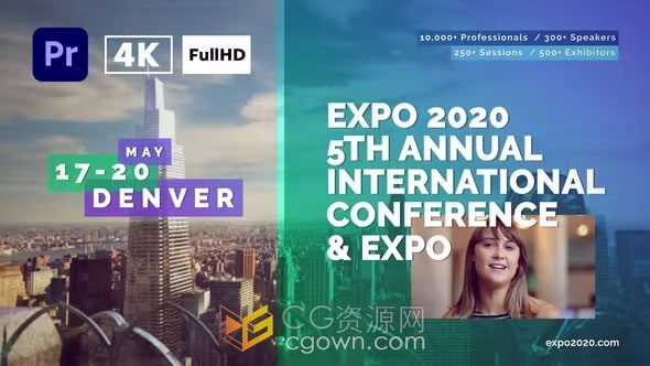 短片活动宣传幻灯片公司峰会培训研讨会视频PR模板