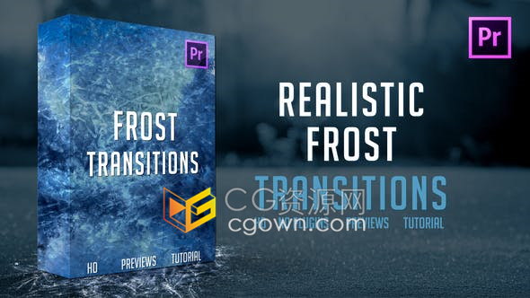 PR模板下载11种冬季雪花霜冻冰霜冻结视频转场过渡效果素材