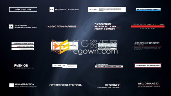 PR预设-20个简约商务风企业介绍文本字幕条动画标题免费下载