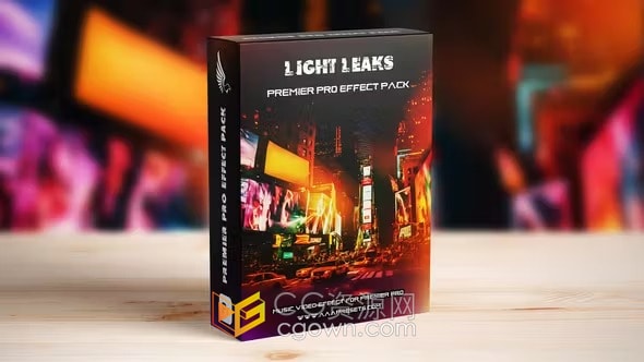 柔和自然漏光过渡效果为视频增添梦幻和复古魅力-PR光效转场模板