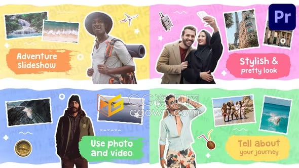 PR模板-酷酷的冒险旅行宣传视频电视节目媒体频道幻灯片Travel Opener