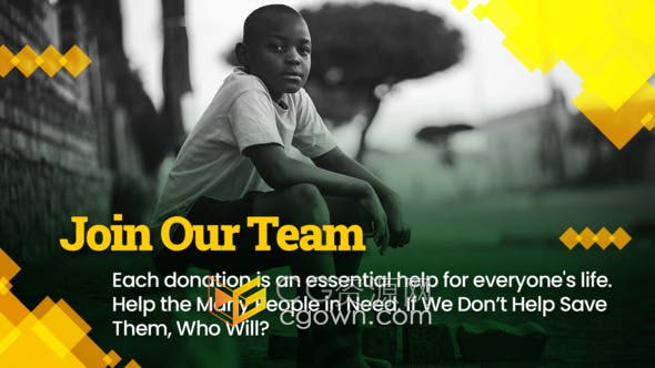 AE/PR模板-帮助儿童宣传幻灯片关爱残疾儿童社会机构介绍视频