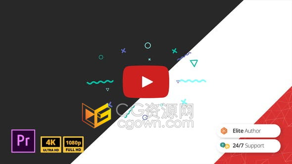 PR模板-简单创意标志动画市场营销商业网站企业LOGO动画