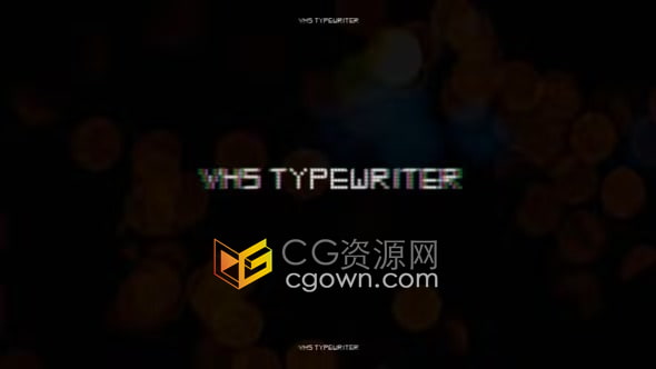 70多个老式VHS打字机风格复古闪烁标题VHS Typewriter Titles-PR模板