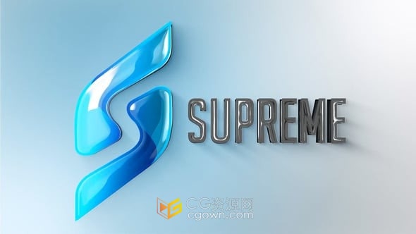 明亮扫光LOGO片头片尾企业品牌标志动画-PR模板