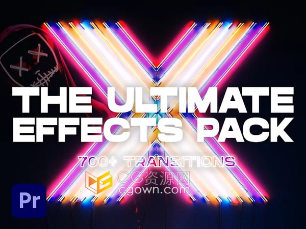 超过700种无缝过渡效果每个过渡带音效适合任何屏幕分辨率-PR模板工程