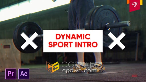 AE/PR模板-街头运动时尚锻炼培训体育竞技动感视频片头