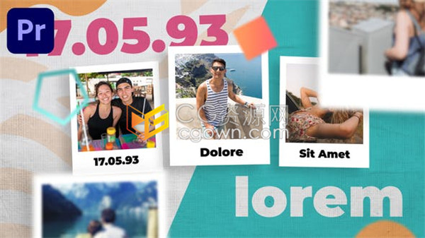 假日郊游多彩生活时尚空间潮流视频相册PR模板