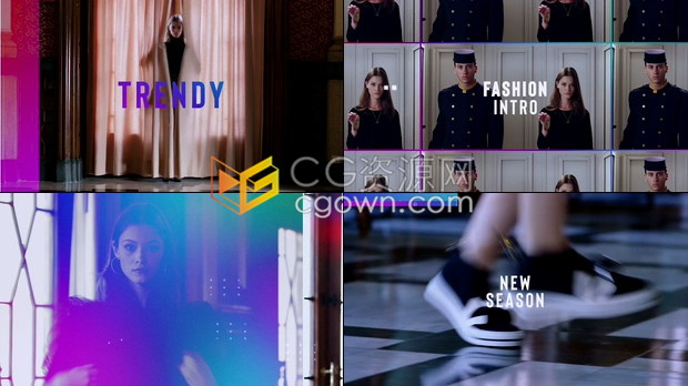 PR模板制作时尚vlog短片介绍时装周美容娱乐模特视频剪辑效果
